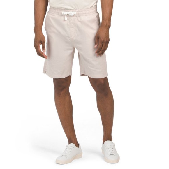 TENTH + OCEAN Sand Linen Blend Super Soft Shorts - Picture 1 of 2